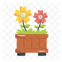 Flowerpot Flower Decorative Icon