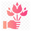 Flowers Leaf Valentines Day Icon