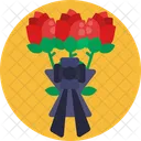 Funeral Service Flowers Decoration Icon