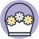 Flowers Basket Gift Icon