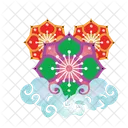 Flowers Blossom Background Icon