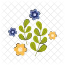 Flowers And Leaves  Icon