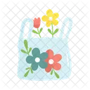 Green Bag Flower Icon