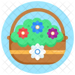 Flowers Basket  Icon