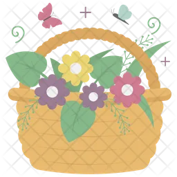 Flowers Basket  Icon