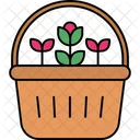 Flowers Basket Flowers Basket Icon