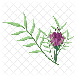 Flowers Blooms Long Leaf Weeds  Icon