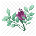 Flowers Blooms Weeds Leaves oblong  Icon