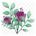 Flowers Blooms Weeds Leaves oblong  Icon