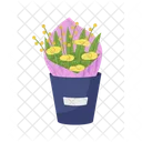 Flowers Bucket  Icon