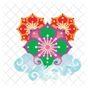 Flowers Blossom Background Icon