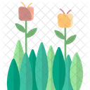 Flowers Leafs Green Icon