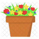 Flowers in pot  Icon