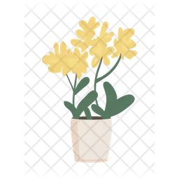 Flowers in pot  Icon