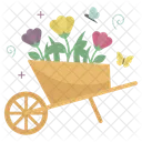 Flowers Wheelbarrow  Icon