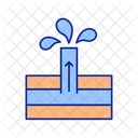 Flowing artesian well  Icon