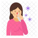 독감 발열 인플루엔자 아이콘