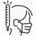 Flu Disease Mask Icon