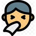 Flu Flu Patient Person Sneeze Icon