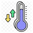 Fluctuación de temperatura  Icono