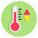 Fluctuacion De Temperatura Termodinamica Temperatura Arriba Y Abajo Icono