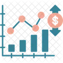 Fluctuacion Del Mercado Grafico Negocios Icono