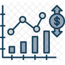 Fluctuacion Del Mercado Grafico Negocios Icono