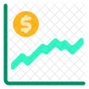 Fluctuation Growth Graph Icon