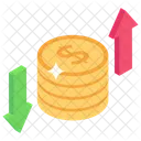 Fluctuation Dollar Fluctuation Financial Variation Icon
