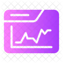 Fluctuation Chart Diagram Icon