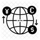 Fluctuation Des Devises Fluctuation Du Taux De Change Volatilite Du Forex Icône