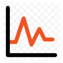 Fluctuation Analytics Line Chart Icon