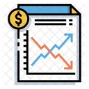 Fluctuation Des Affaires Graphique Profit Icon