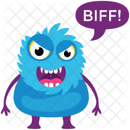 Fluffy Monster Icon Of Flat Style Available In Svg Png Eps Ai Icon Fonts