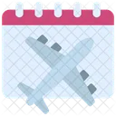 Flug Kalender Termine Symbol