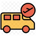 Weg Zum Flughafen Van Bus Symbol