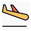 Flugzeug Ankunft Flug Symbol