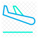 Flugzeug Ankunft Flug Symbol