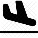 Ankunft Flug Flugzeug Symbol