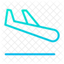Flugzeug Ankunft Flug Symbol