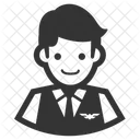 Flugbegleiter  Symbol