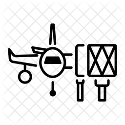 Fluggastbrücke  Symbol