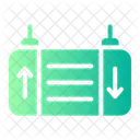 Flughafen Flip Board Flughafen Abflugtafel Flughafen Anzeigetafel Symbol