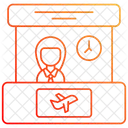 Flughafen-Informationsschalter  Symbol