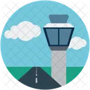 Flughafen-Kontrollturm  Symbol