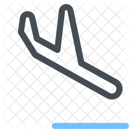 Landung am Flughafen  Symbol