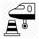 Flughafen Sicherheitskegel Sicherheitskegel Kegel Symbol