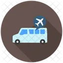 Flughafenbus Flughafentransport Shuttleservice Symbol