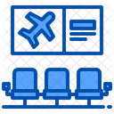 Warteraum am Flughafen  Symbol