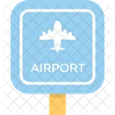 Flughafen-Schild  Symbol